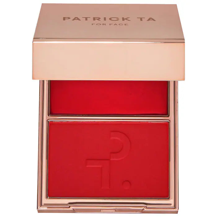 PRE-VENTA - Patrick Ta Major Headlines Double-Take Crème & Powder Blush Duo She Left Me On Red